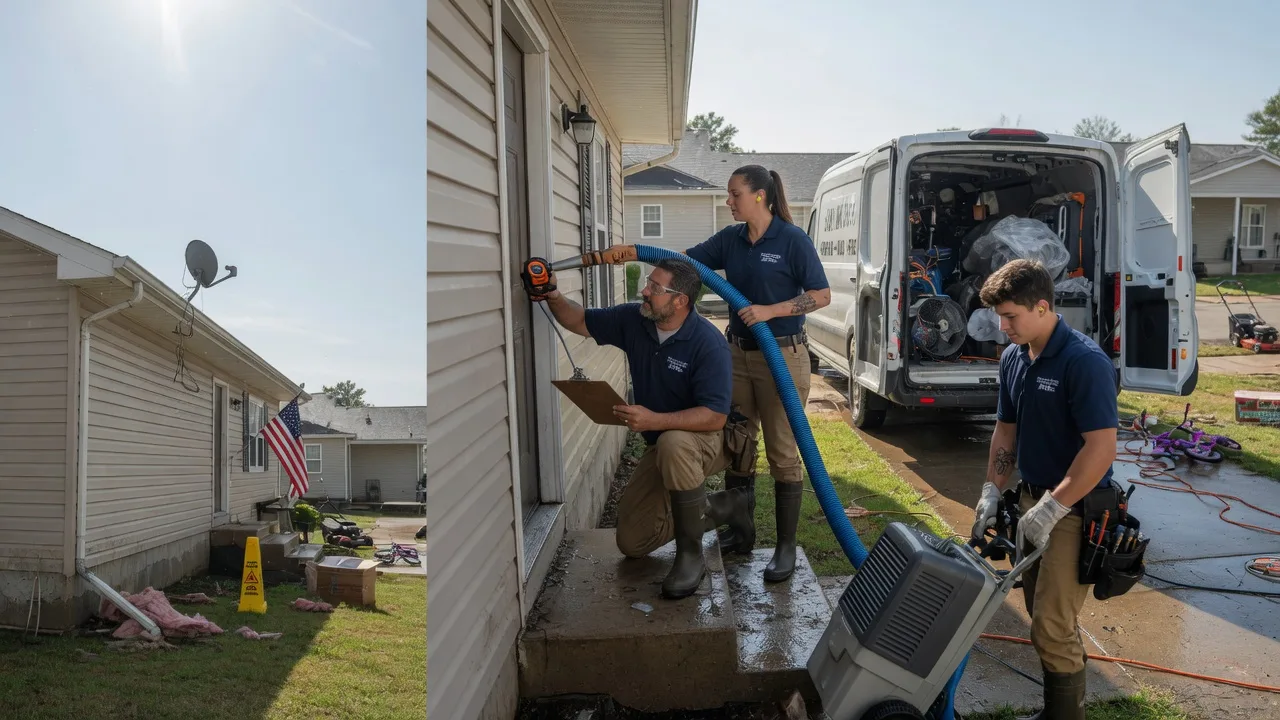 Ceiling Water Damage Restoration in Grinnell, IA near me